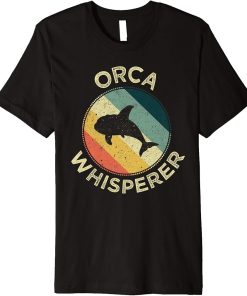 Orca Whisperer Retro Vintage Killer Whale Sea Ocean Gift Premium T-Shirt