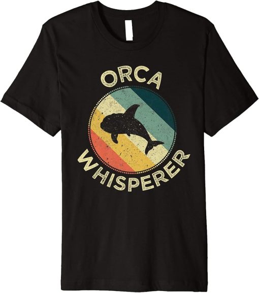 Orca Whisperer Retro Vintage Killer Whale Sea Ocean Gift Premium T-Shirt